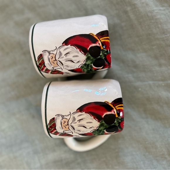 Mudpie Here Comes Santa Claus Tartan Mug set - Picture 4 of 9